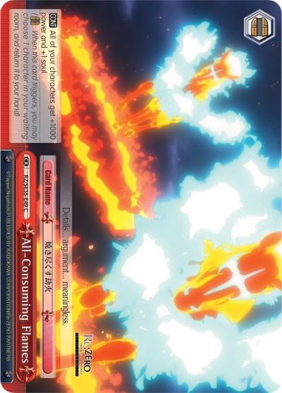 All-Consuming Flames (RZ/SE35-E49 U) (Parallel Foil) [Re:ZERO: The Frozen Bond] - POKÉ JEUX