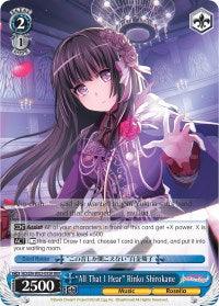 "All That I Hear" Rinko Shirokane (BD/EN-W03-095R RRR) [BanG Dream! Girls Band Party! MULTI LIVE] - POKÉ JEUX