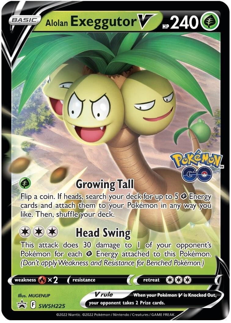 Alolan Exeggutor V (SWSH225) (Jumbo Card) [Sword & Shield: Black Star Promos] - POKÉ JEUX