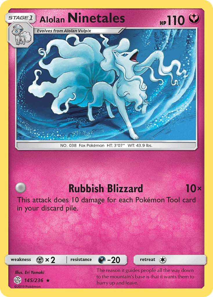 Alolan Ninetales (145/236) [Sun & Moon: Cosmic Eclipse] - POKÉ JEUX