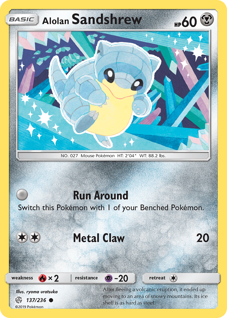 Alolan Sandshrew (137/236) [Sun & Moon: Cosmic Eclipse] - POKÉ JEUX