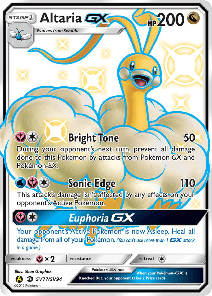 Altaria GX (SV77/SV94) [Sun & Moon: Hidden Fates - Shiny Vault] - POKÉ JEUX