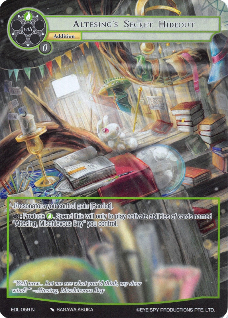 Altesing's Secret Hideout (Full Art) (EDL-059) [The Epic of the Dragon Lord] - POKÉ JEUX