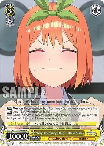 Always Prioritizing Others, Yotsuba Nakano (5HY/W90-E008 R) [The Quintessential Quintuplets 2] - POKÉ JEUX