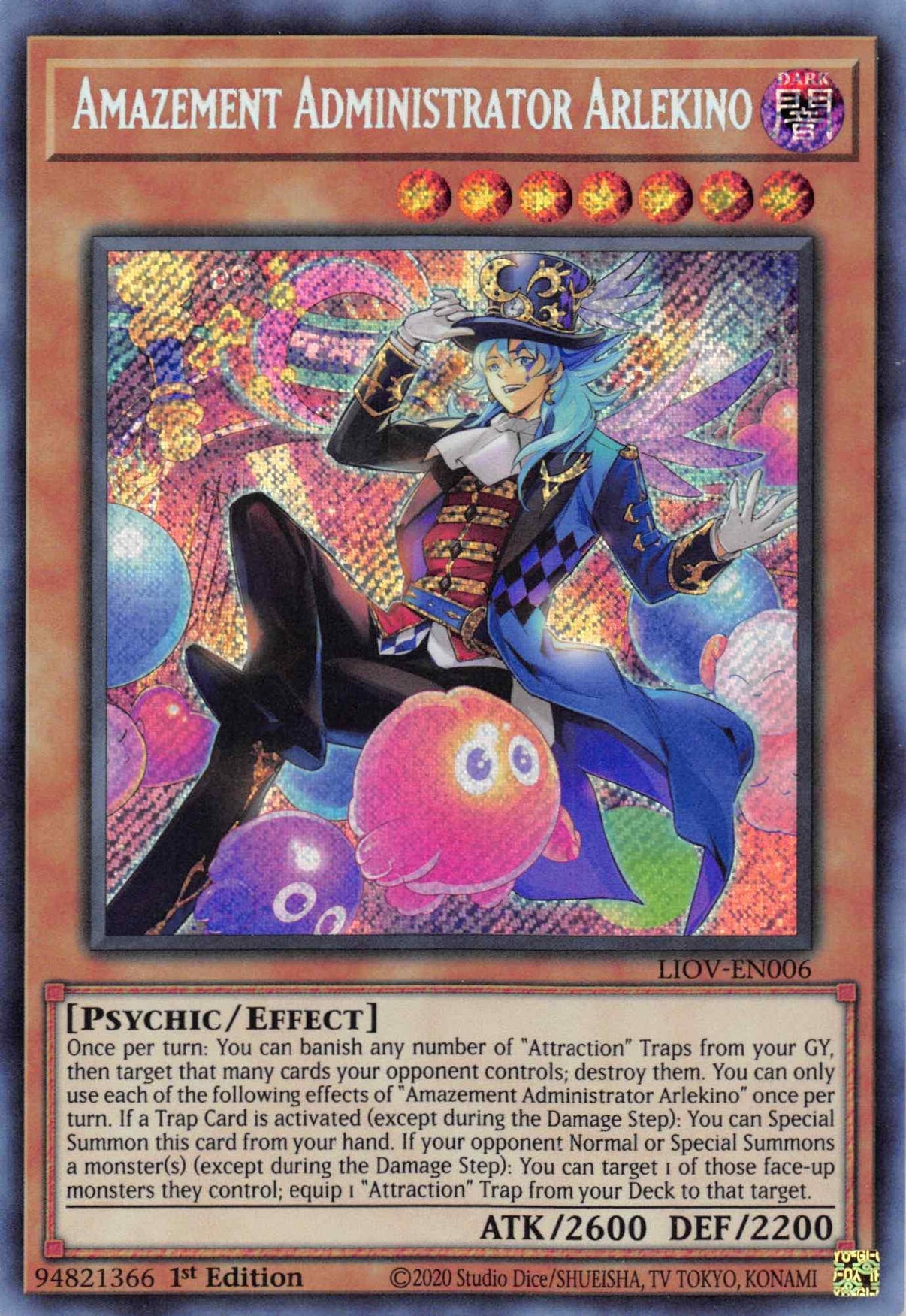 Amazement Administrator Arlekino [LIOV-EN006] Secret Rare - POKÉ JEUX