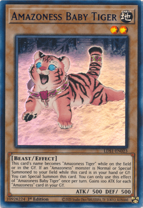 Amazoness Baby Tiger (Purple) [LDS1-EN023] Ultra Rare - POKÉ JEUX