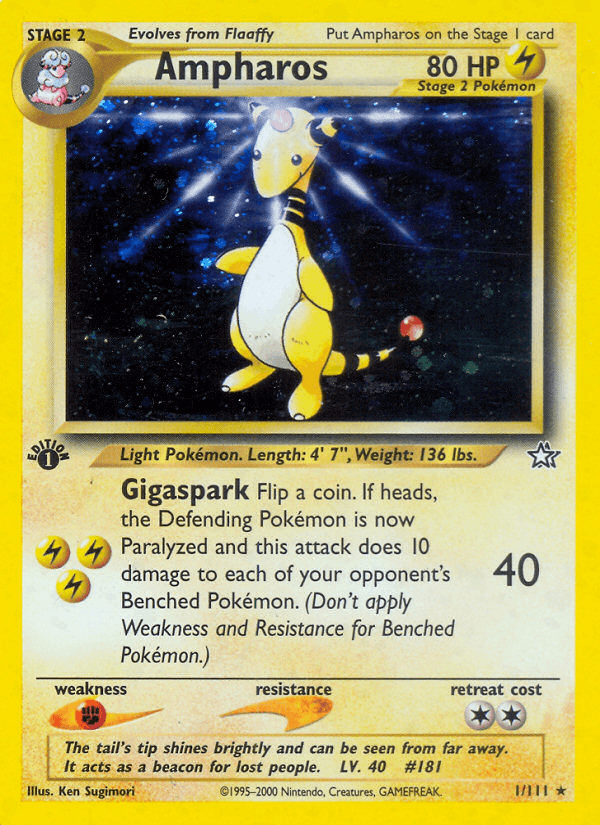 Ampharos (1/111) [Neo Genesis 1st Edition] - POKÉ JEUX