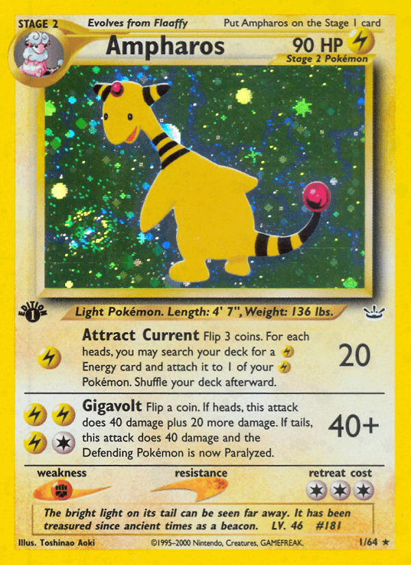 Ampharos (1/64) [Neo Revelation 1st Edition] - POKÉ JEUX