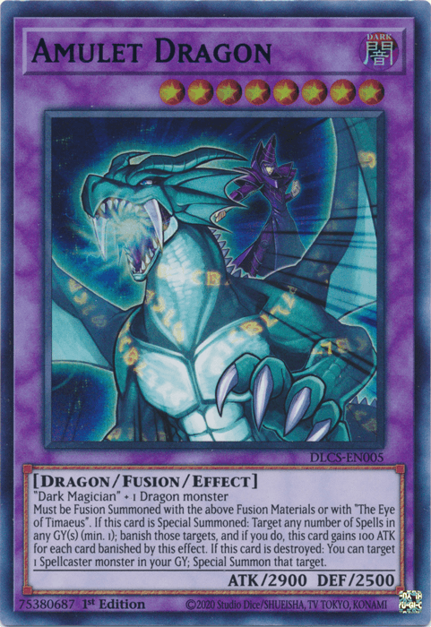 Amulet Dragon (Blue) [DLCS-EN005] Ultra Rare - POKÉ JEUX