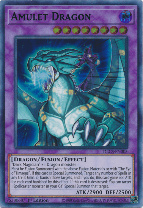 Amulet Dragon (Green) [DLCS-EN005] Ultra Rare - POKÉ JEUX