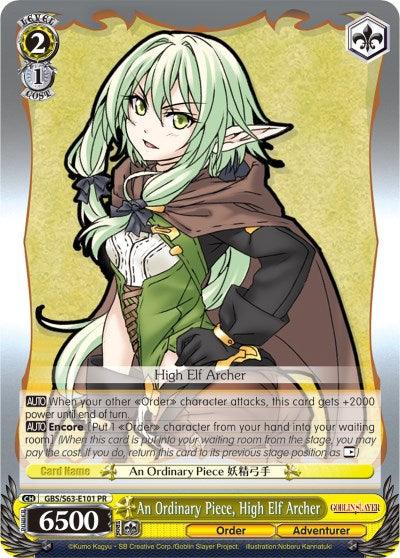 An Ordinary Piece, High Elf Archer (GBS/W63-E101 PR) [Goblin Slayer] - POKÉ JEUX