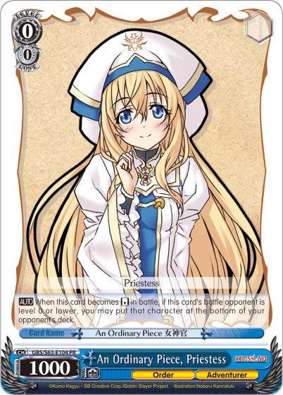 An Ordinary Piece, Priestess (GBS/W63-E104 PR) [Goblin Slayer] - POKÉ JEUX