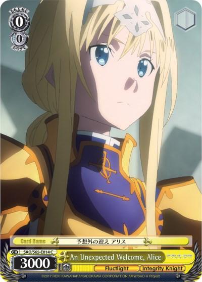 An Unexpected Welcome, Alice (SAO/S65-E014 C) [Sword Art Online -Alicization-] - POKÉ JEUX