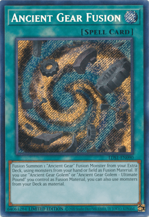 Ancient Gear Fusion [LDS1-EN090] Secret Rare - POKÉ JEUX