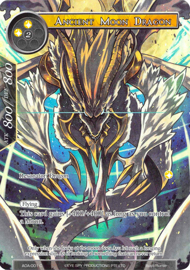 Ancient Moon Dragon (Full Art) (AOA-001) [Awakening of the Ancients] - POKÉ JEUX