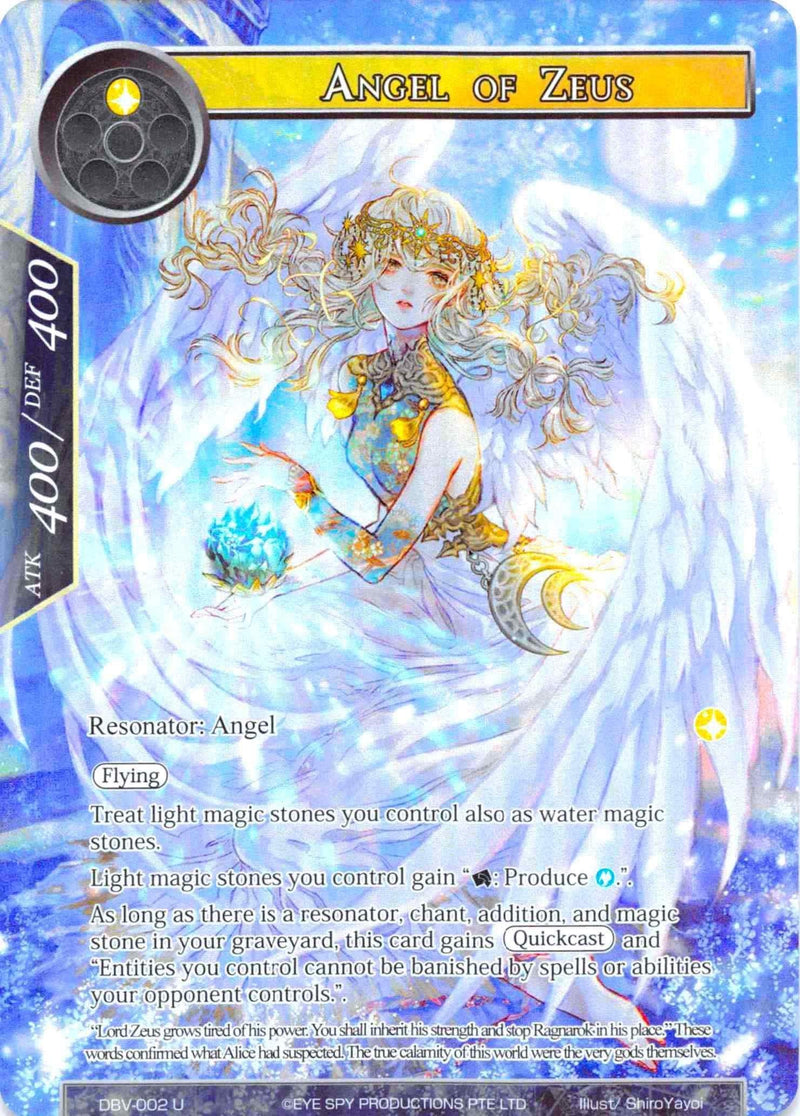 Angel of Zeus (Full Art) (DBV-002) [The Decisive Battle of Valhalla] - POKÉ JEUX