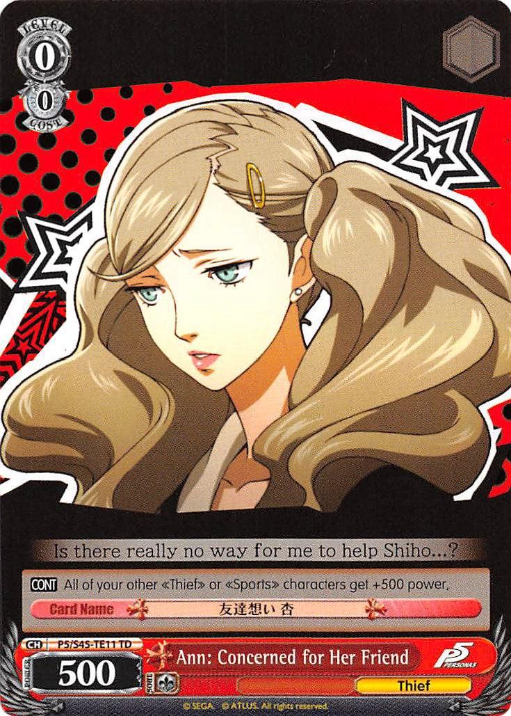 Ann: Concerned for Her Friend (P5/S45-TE11 TD) [Persona 5] - POKÉ JEUX