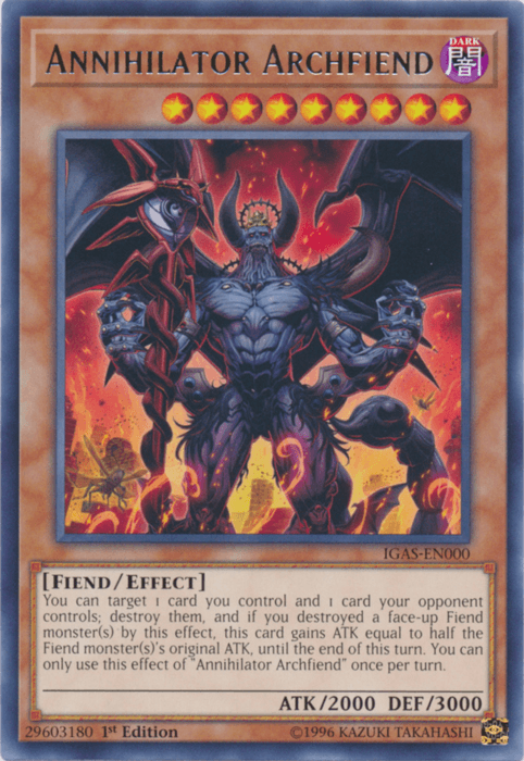 Annihilator Archfiend [IGAS-EN000] Rare - POKÉ JEUX