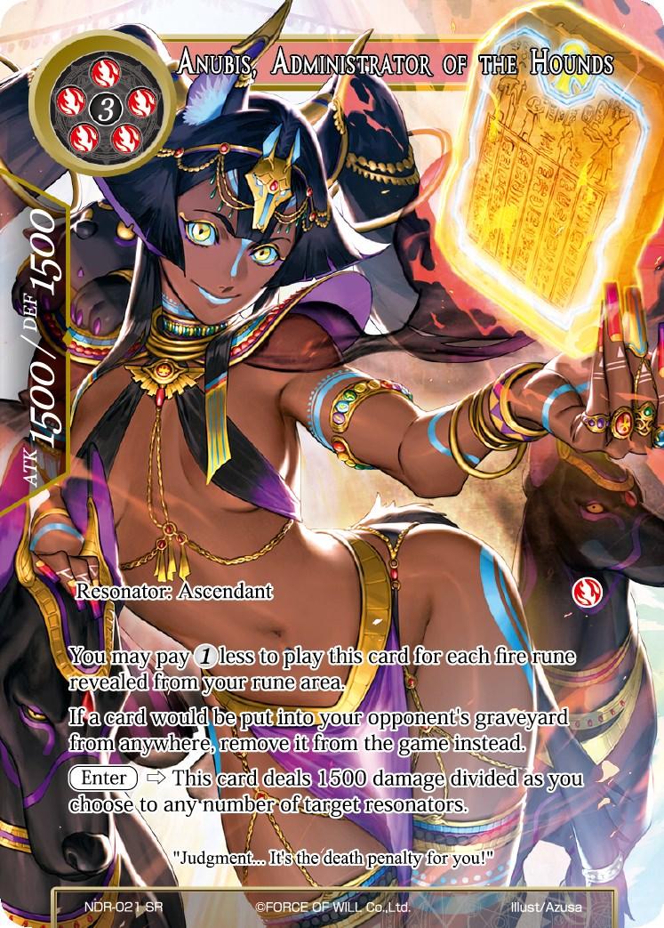 Anubis, Administrator of the Hounds (Full Art) (NDR-021) [New Dawn Rises] - POKÉ JEUX