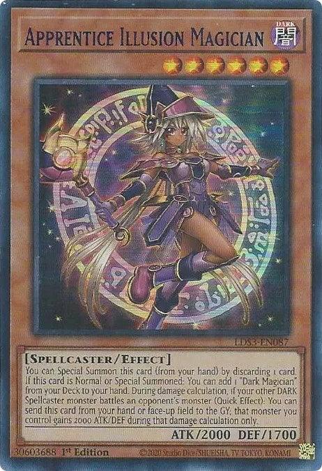 Apprentice Illusion Magician (Blue) [LDS3-EN087] Ultra Rare - POKÉ JEUX