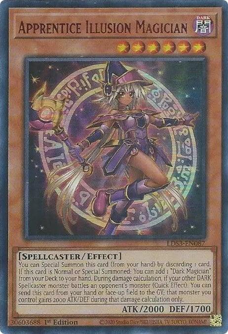 Apprentice Illusion Magician (Red) [LDS3-EN087] Ultra Rare - POKÉ JEUX