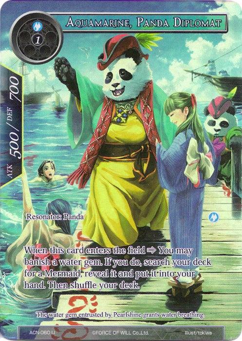 Aquamarine, Panda Diplomat (Full Art) (ACN-060) [Ancient Nights] - POKÉ JEUX