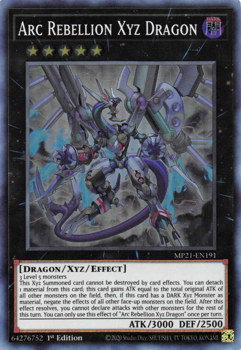 Arc Rebellion Xyz Dragon [MP21-EN191] Super Rare - POKÉ JEUX