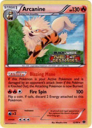 Arcanine (12/99) (Prerelease Promo) [Black & White: Black Star Promos] - POKÉ JEUX