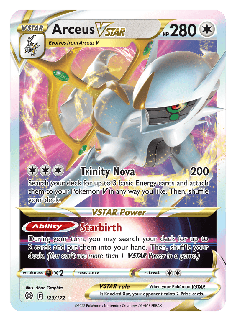 Arceus VSTAR (123/172) (Jumbo Card) [Sword & Shield: Brilliant Stars] - POKÉ JEUX