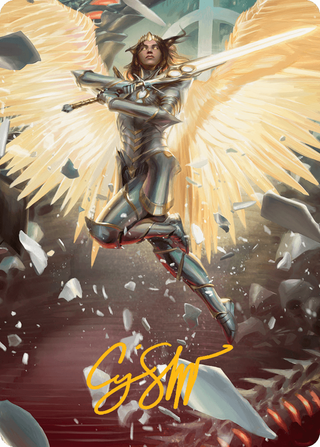 Archangel Elspeth Art Card (Gold-Stamped Signature) [March of the Machine Art Series] - POKÉ JEUX