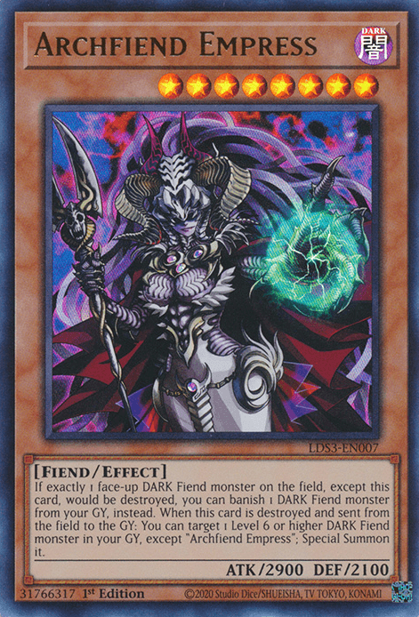 Archfiend Empress [LDS3-EN007] Ultra Rare - POKÉ JEUX