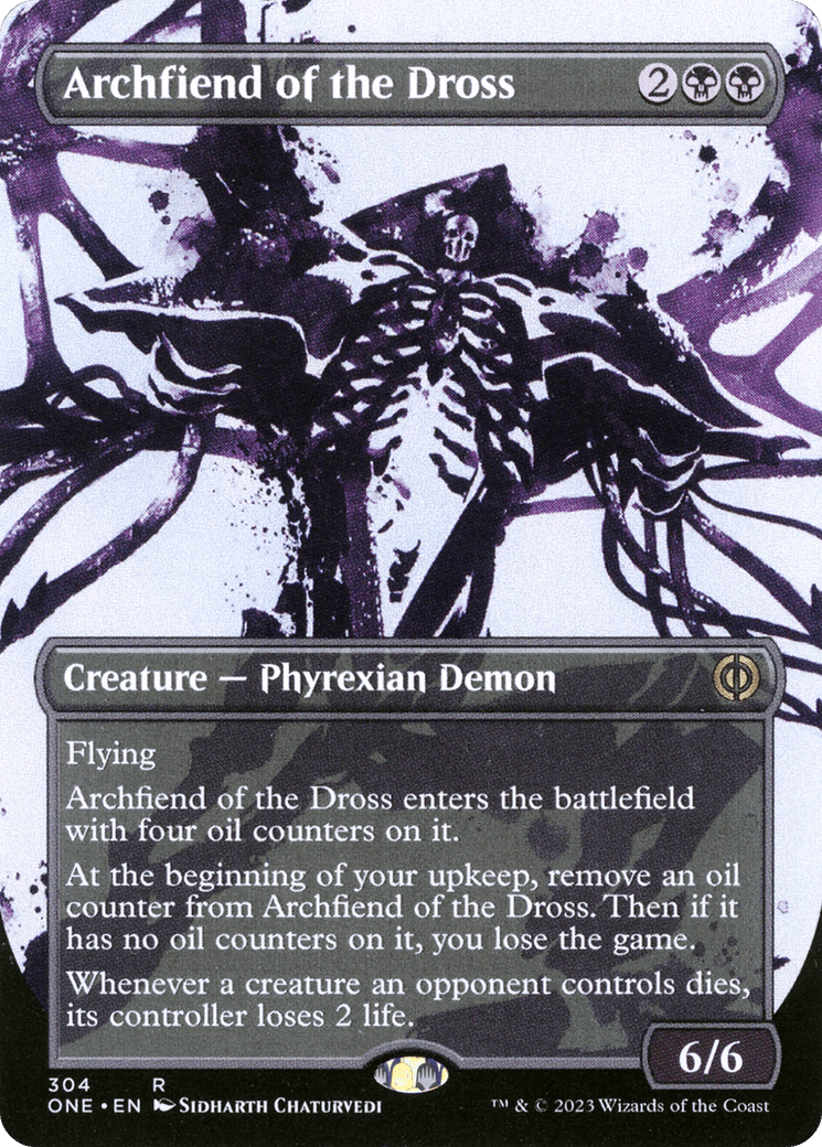 Archfiend of the Dross (Borderless Ichor) [Phyrexia: All Will Be One] - POKÉ JEUX