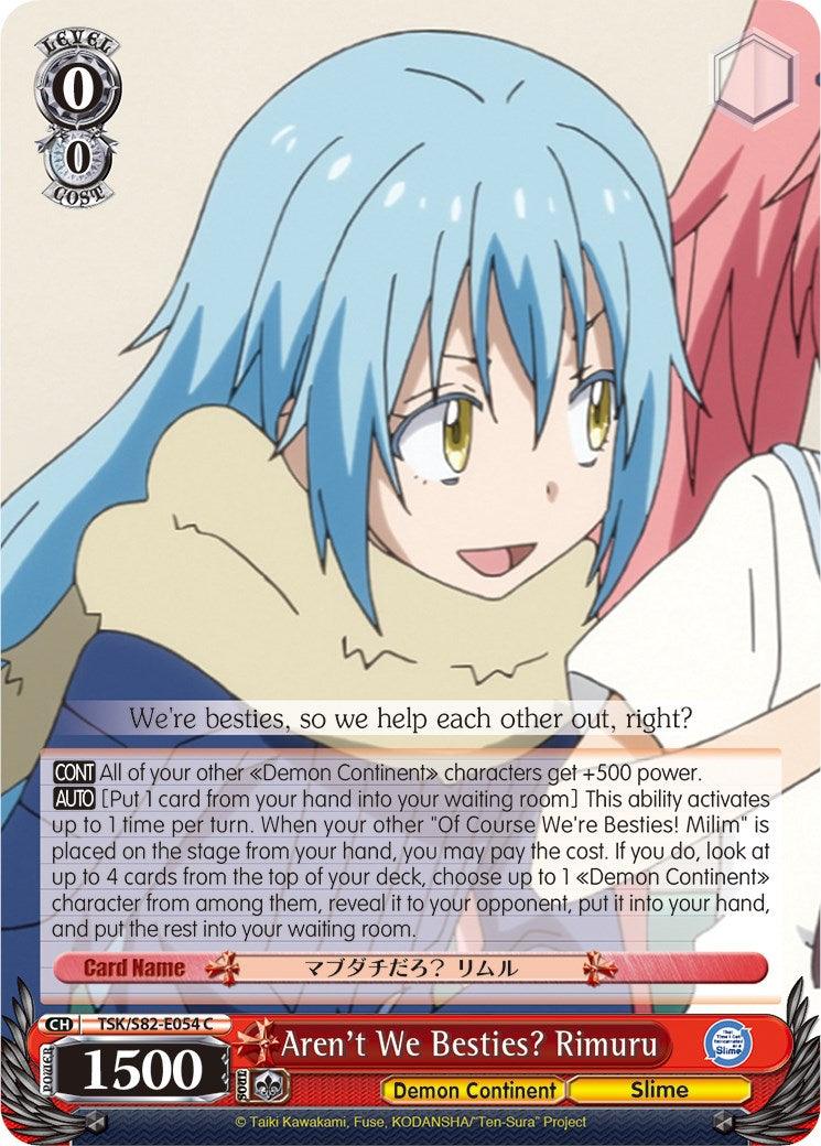 Aren't We Besties? Rimuru (TSK/S82-E054 C) [That Time I Got Reincarnated as a Slime Vol.2] - POKÉ JEUX