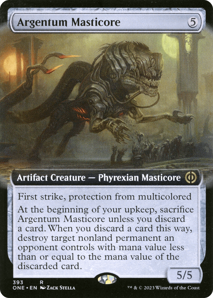 Argentum Masticore (Extended Art) [Phyrexia: All Will Be One] - POKÉ JEUX