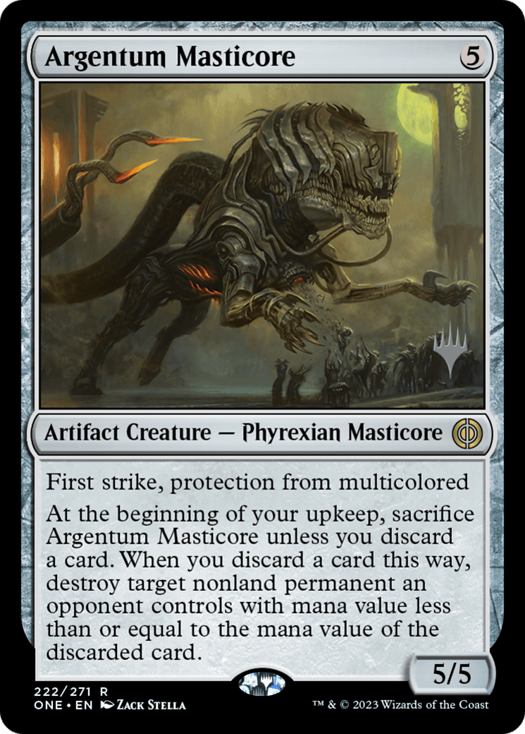 Argentum Masticore (Promo Pack) [Phyrexia: All Will Be One Promos] - POKÉ JEUX