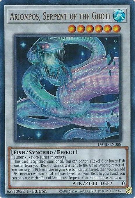 Arionpos, Serpent of the Ghoti [DABL-EN088] Ultra Rare - POKÉ JEUX