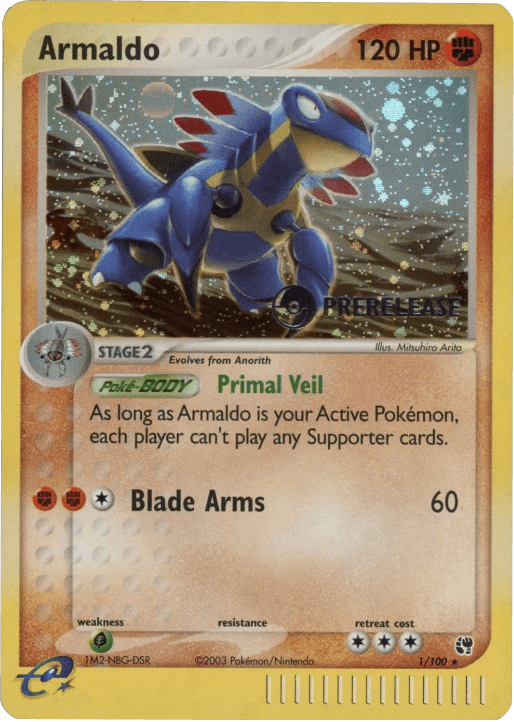 Armaldo (1/100) (Prerelease Promo) [EX: Sandstorm] - POKÉ JEUX