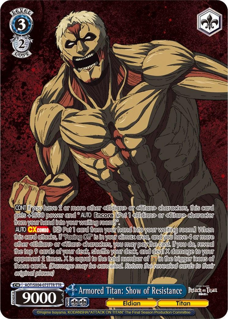 Armored Titan: Show of Resistance (Foil) [Attack On Titan: Final Season] - POKÉ JEUX