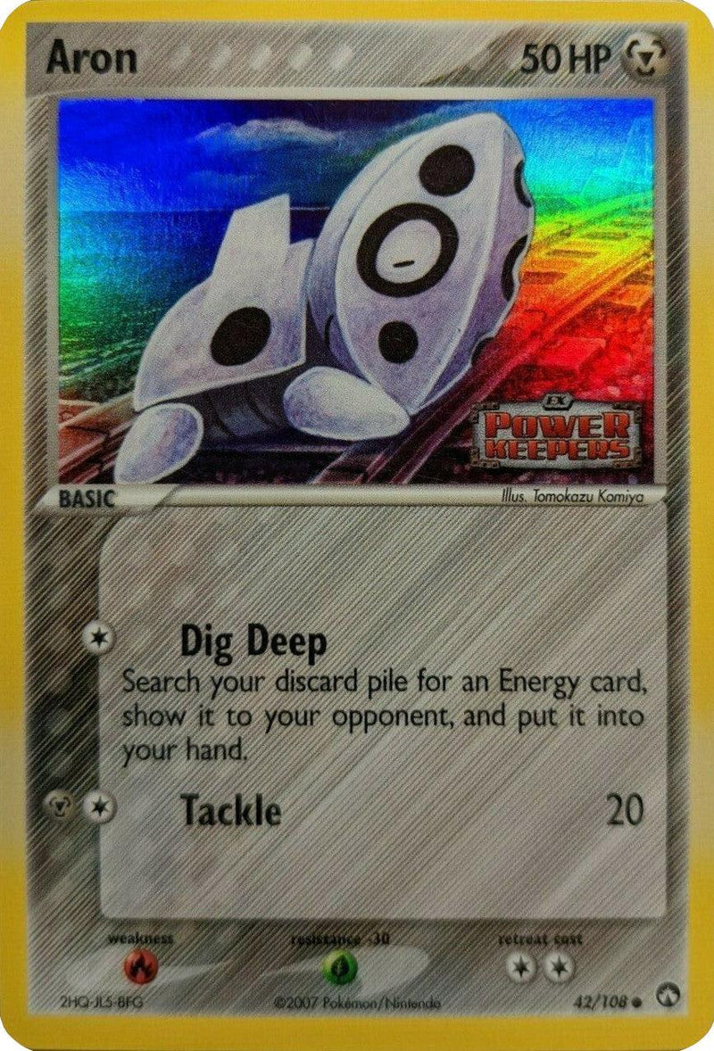 Aron (42/108) (Stamped) [EX: Power Keepers] - POKÉ JEUX