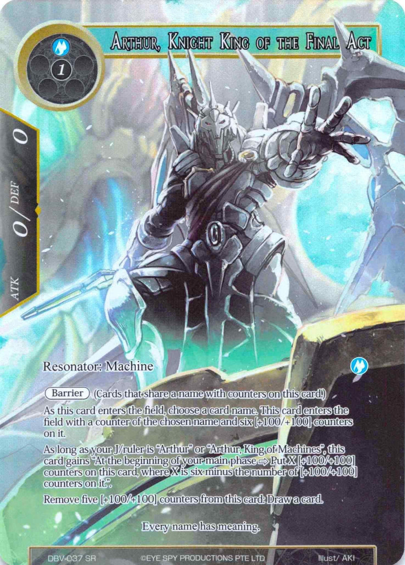 Arthur, Knight King of the Final Act (Full Art) (DBV-037) [The Decisive Battle of Valhalla] - POKÉ JEUX