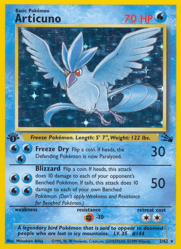 Articuno (2/62) [Fossil 1st Edition] - POKÉ JEUX