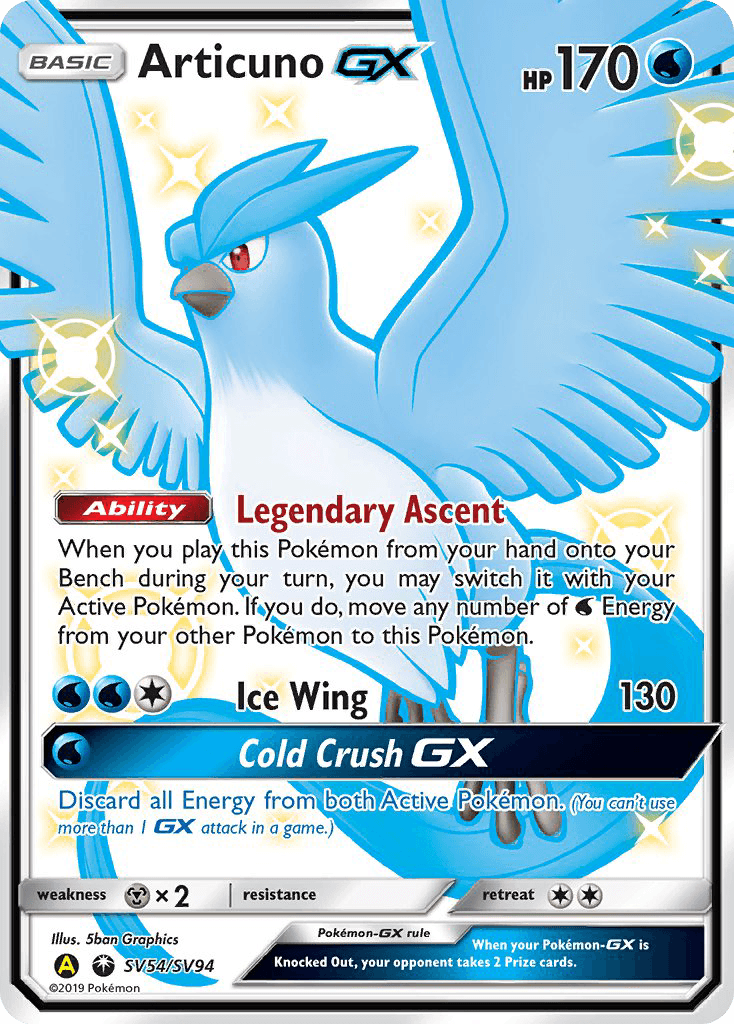 Articuno GX (SV54/SV94) [Sun & Moon: Hidden Fates - Shiny Vault] - POKÉ JEUX