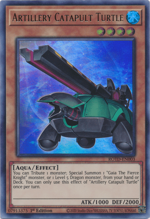 Artillery Catapult Turtle [ROTD-EN003] Ultra Rare - POKÉ JEUX