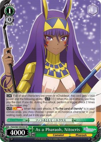 As a Pharaoh, Nitocris (FGO/S87-E033S SR) [Fate/Grand Order THE MOVIE Divine Realm of the Round Table: Camelot] - POKÉ JEUX