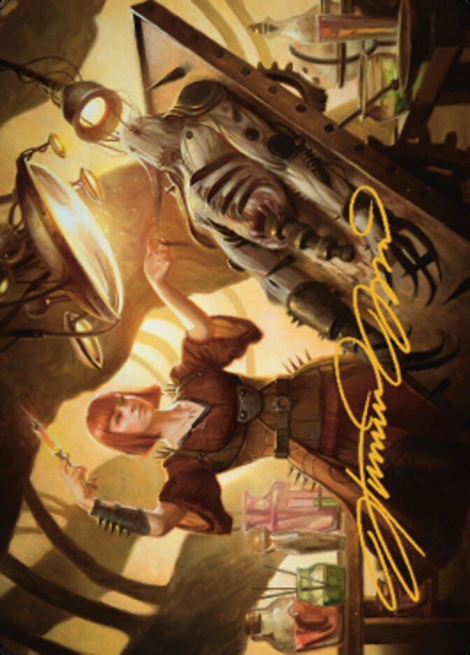 Ashnod, Flesh Mechanist Art Card (Gold-Stamped Signature) [The Brothers' War Art Series] - POKÉ JEUX