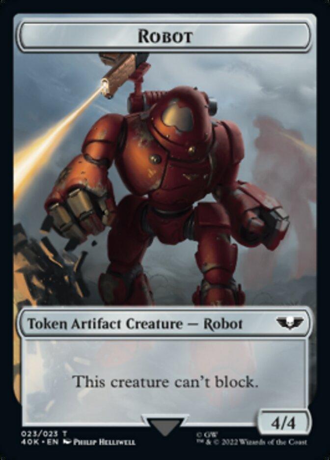 Astartes Warrior (001) // Robot Double-Sided Token [Warhammer 40,000 Tokens] - POKÉ JEUX