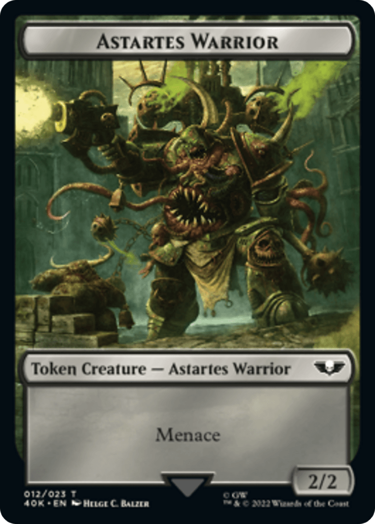 Astartes Warrior // Plaguebearer of Nurgle Double-Sided (Surge Foil) [Warhammer 40,000 Tokens] - POKÉ JEUX