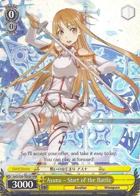 Asuna - Start of the Battle (SAO/S20-TE02R RRR) [Sword Art Online] - POKÉ JEUX