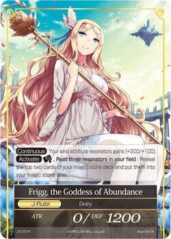 Athenia, the Wind Master // Frigg, the Goddess of Abundance (3-073/J) [The Shaft of Light of Valhalla] - POKÉ JEUX