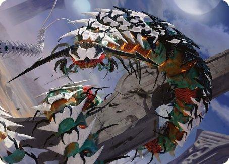 Atraxa's Skitterfang Art Card [Phyrexia: All Will Be One Art Series] - POKÉ JEUX